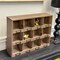 Farmhouse Style Wood Cubby Shelf 12 Compartments Organizer Box
